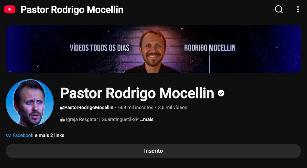 Mais de 669 mil inscritos no YouTube